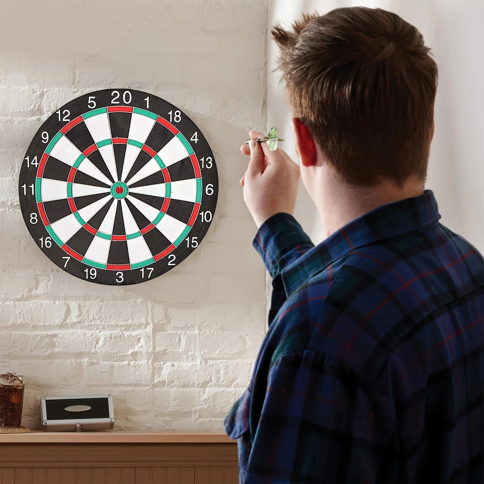 csHanging Starter Dartboard with Bright Colors & Easy Score System