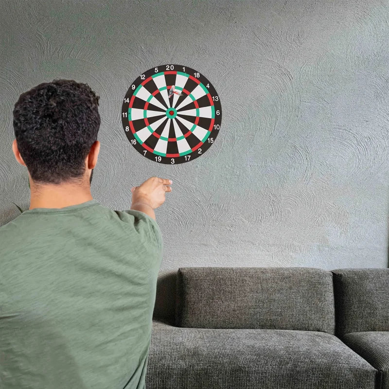 csHanging Starter Dartboard with Bright Colors & Easy Score System